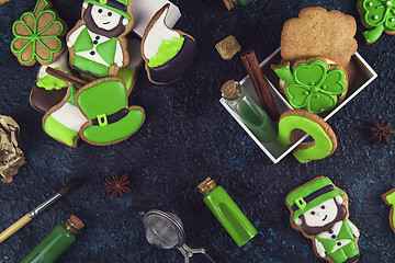 Image showing Gingerbreads for Patrick\'s day