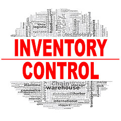 Image showing Inventory control  word cloud