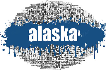 Image showing Alaska word cloud design