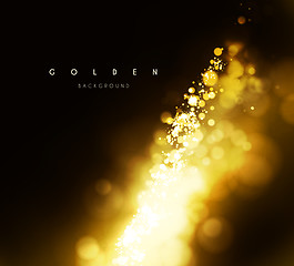 Image showing Gold background with bokeh