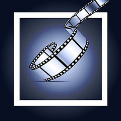 Image showing Film strip background