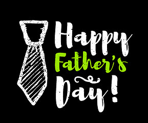 Image showing Happy father\'s day lettering congratulations. Vector