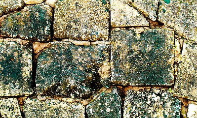 Image showing Background of Colorful Cobblestones