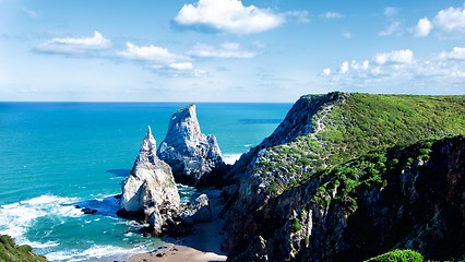 Image showing Ursa Beach Cliffs, Portugal