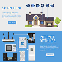 Image showing Smart House and Internet of Things Banners