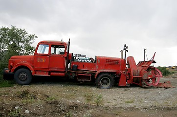 Image showing Old snow cutter