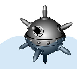 Image showing Naval mine vector illustration