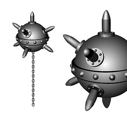 Image showing Naval mine vector illustration