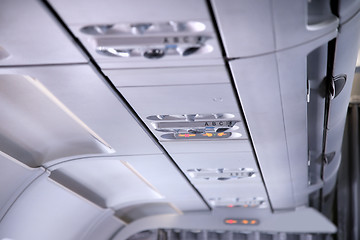 Image showing Light and air conditioning in the plane