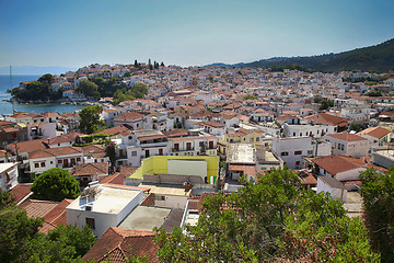 Image showing Skiathos town on Skiathos island, Greece