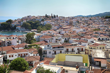 Image showing Skiathos town on Skiathos island, Greece