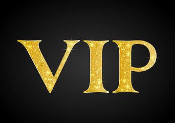 Image showing Golden VIP party premium card