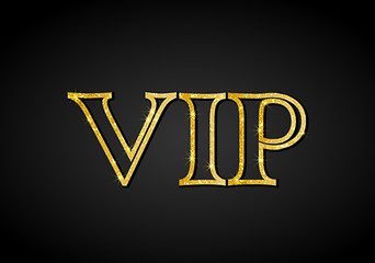 Image showing Golden VIP party premium card