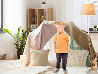 Image showing happy little boy at home