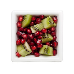 Image showing Pomegranate and kiwifruit
