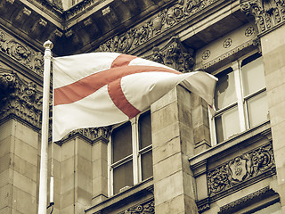 Image showing Vintage looking England flag