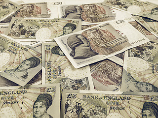Image showing Vintage Pound note