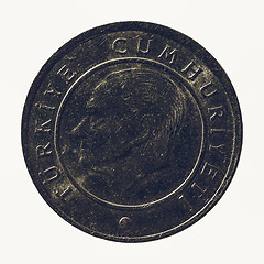 Image showing Vintage Turkish coin