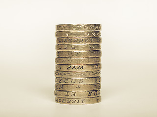 Image showing Vintage British Pound