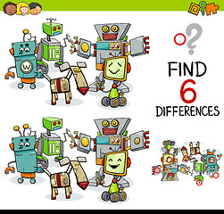 Image showing difference game with robots
