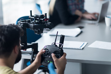 Image showing videographer at work