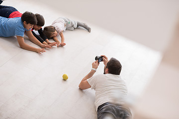 Image showing Photoshooting with kids models