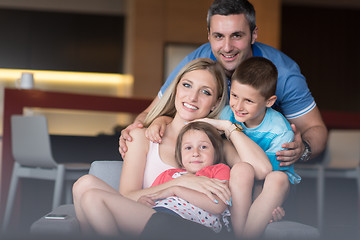 Image showing couple spending time with kids