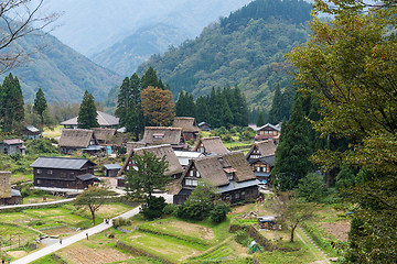 Image showing Traditional Shirakawago village 