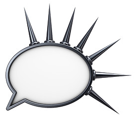 Image showing metal speech bubble