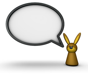 Image showing rabbit and speech bubble