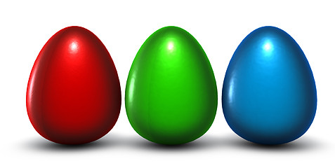 Image showing rgb easter eggs