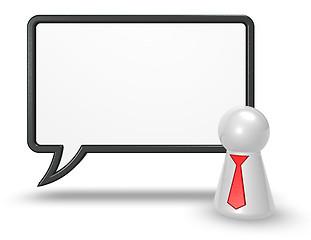Image showing speech bubble and token
