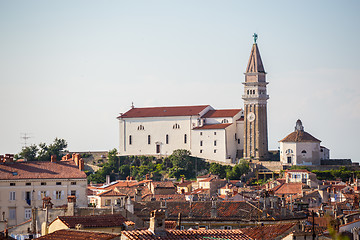 Image showing St. Georges Parish Church in Piran, Slovenia.