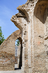 Image showing Ruined wall of Gur-e-Amir mausoleum, Samarkand