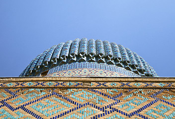 Image showing Dome of the Guri Amir mausoleum, Samarkand