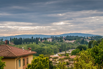 Image showing Panoramic view in Siena