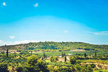 Image showing Panoramic view to the mountains