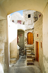 Image showing Unique Santorini architecture