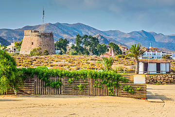 Image showing Panoramic view on the mountain, Almeria, Andalusia