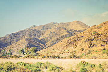 Image showing Serene landscape with road in natural park, Almeria