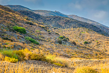 Image showing Panoramic view on the mountain, Almeria, Andalusia