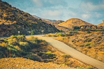 Image showing Panoramic view on the mountain, Almeria, Andalusia