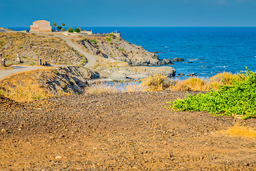 Image showing Panoramic view on the sea, Almeria, Andalusia