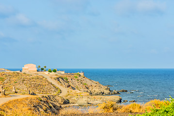 Image showing Panoramic view on the sea, Almeria, Andalusia
