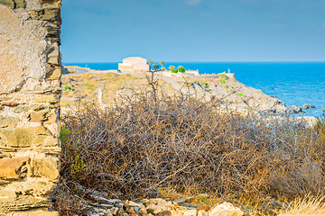 Image showing Panoramic view on the sea, Almeria, Andalusia