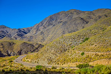 Image showing Panoramic view on the mountain, Almeria, Andalusia