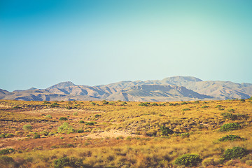 Image showing Panoramic view on the mountain, Almeria, Andalusia