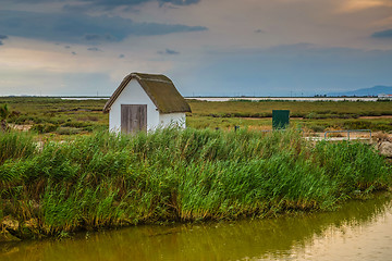 Image showing Romantic tranquil and peaceful dusk sea view