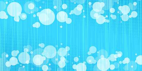 Image showing blue background with bubbles