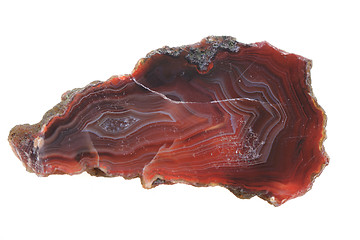 Image showing brown agate isolated